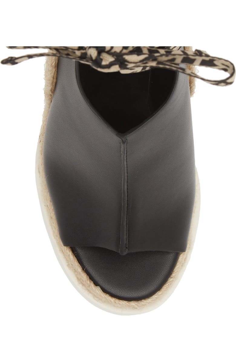 Stella McCartney Gaia Faux Leather Wedge Sandal, Alternate, color,