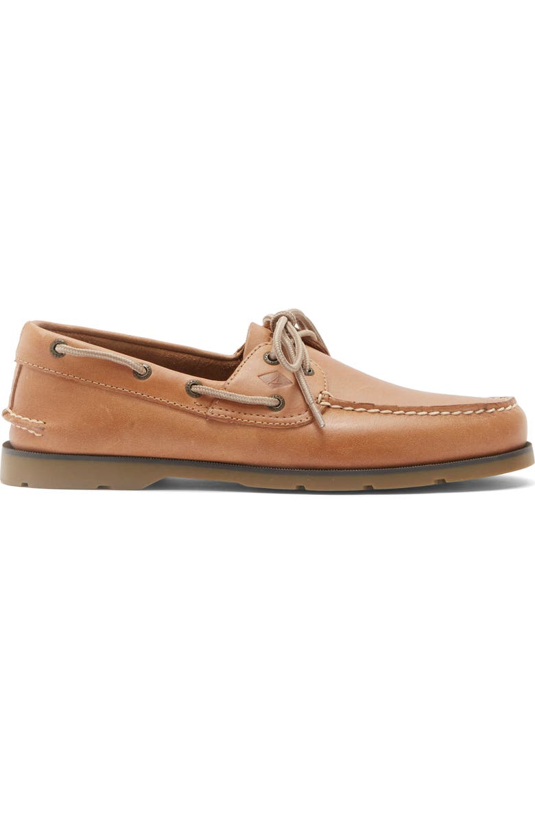 Sperry Leeward 2-Eye Boat Shoe, Alternate, color, Natural