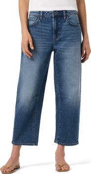 Joe's High Waist Crop Barrel Leg Jeans