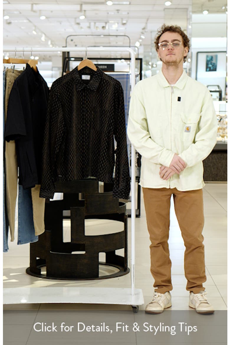 Leland Stripe Boxy Button-Up Shirt video