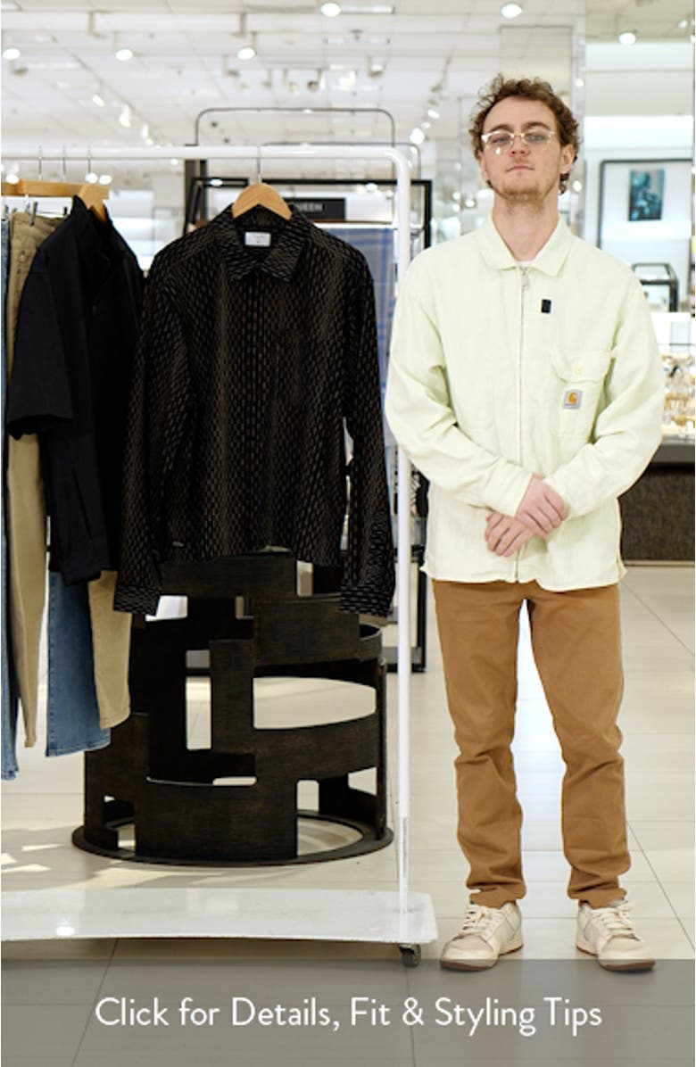 Leland Stripe Boxy Button-Up Shirt, sales video thumbnail