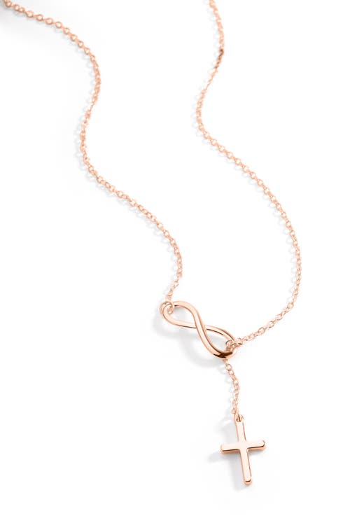 Mint & Lily Infinity Cross Pendant Necklace