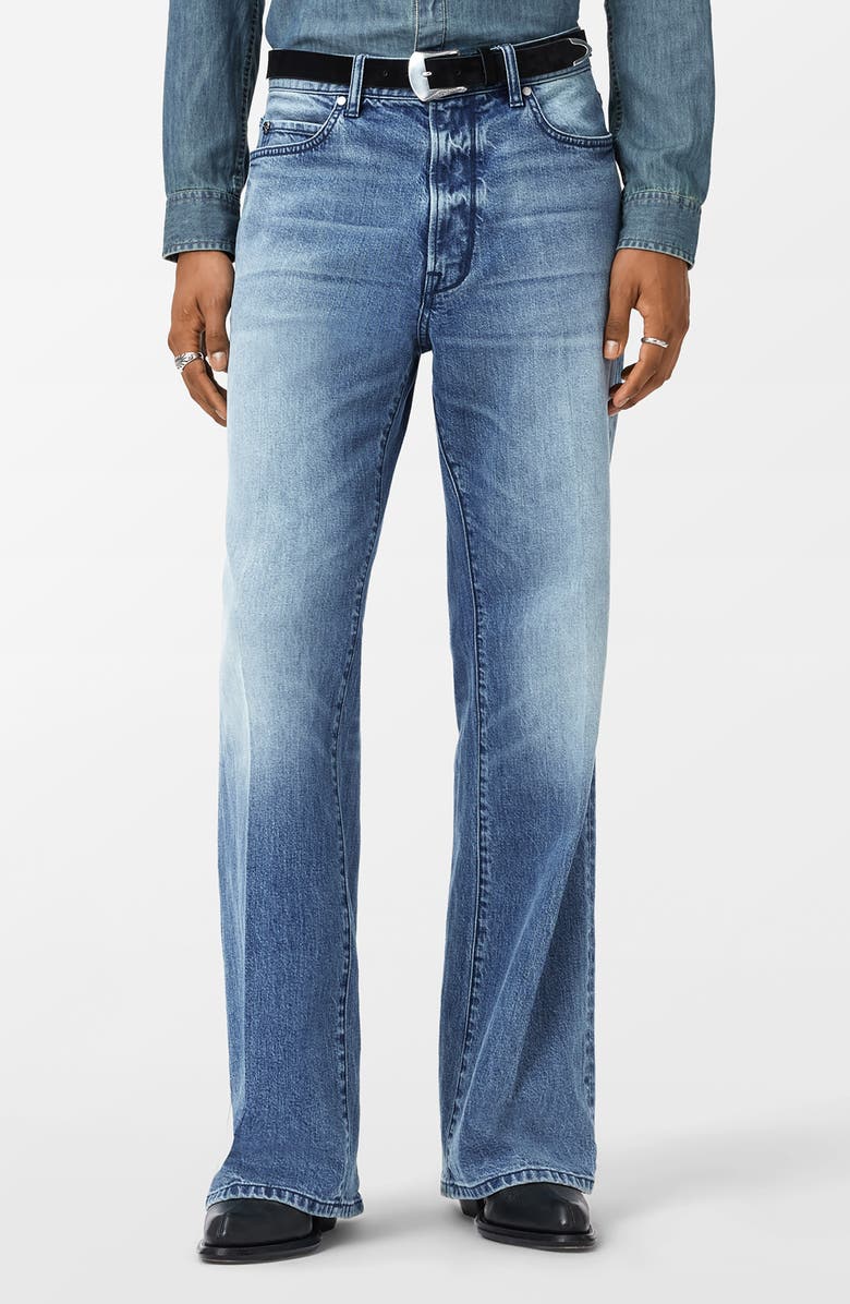 John Varvatos Silas Straight Leg Jeans, Main, color, Old Blue