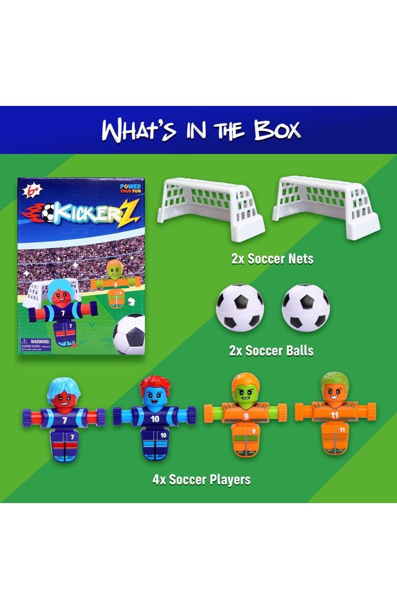 Power Your Fun KickerZ Soccer Fidgets Game Set- 8pc, Alternate, color, Multi Color