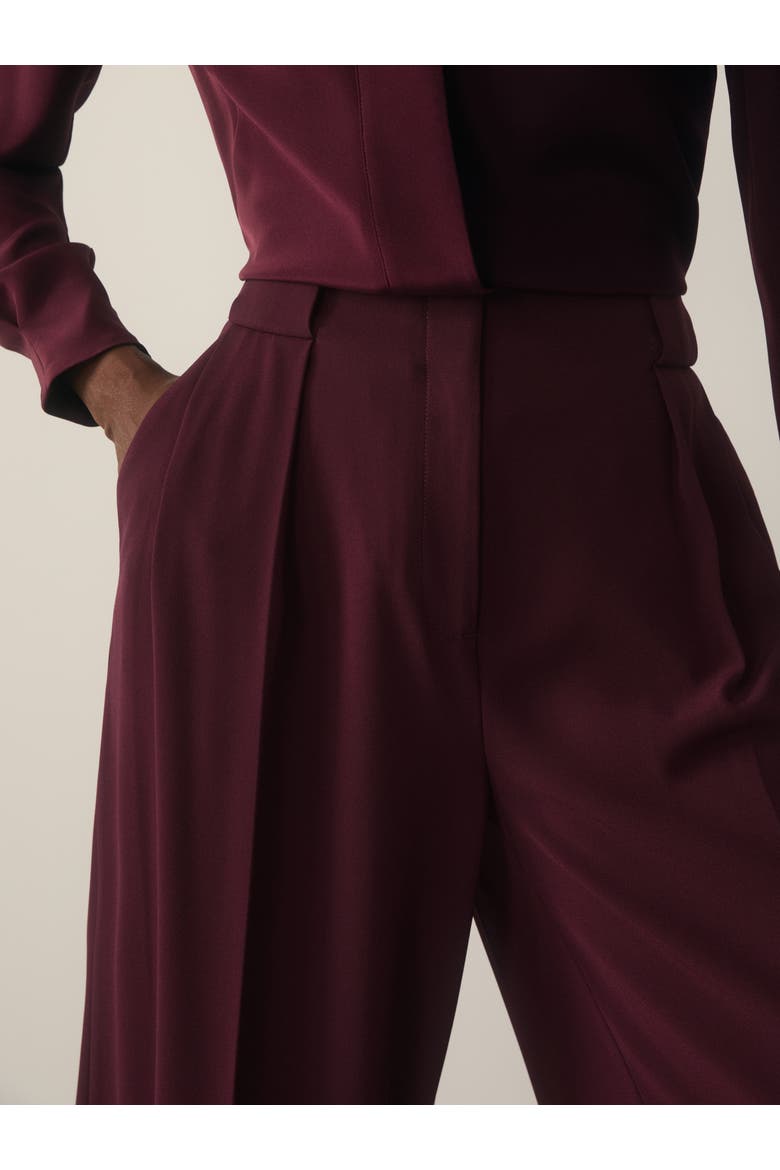 Clever Crepe Lyon Palazzo Trousers, Alternate, color, Purple