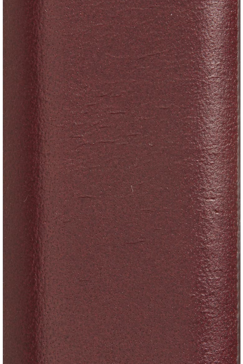 Hollyhock Leather Belt, Alternate, color, BORDEAUX/ SILVER