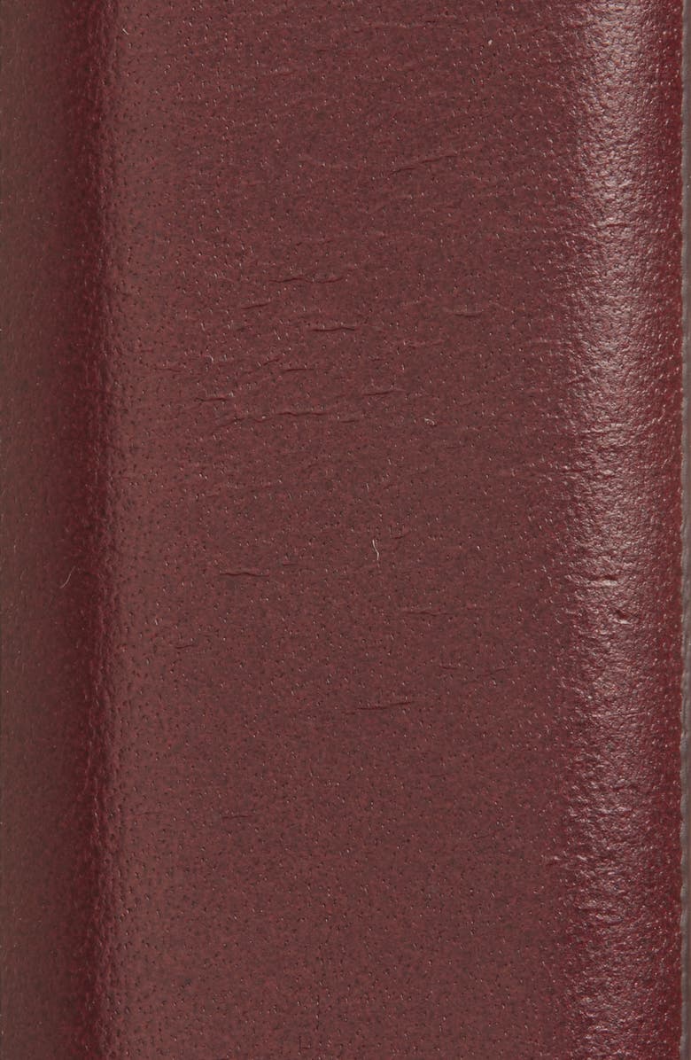 Déhanche Hollyhock Leather Belt, Alternate, color, Bordeaux/ Silver