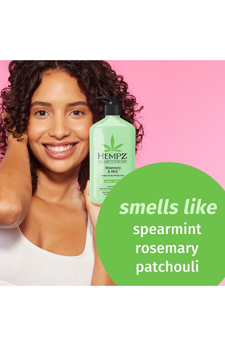 HEMPZ Rosemary & Mint Herbal Body Moisturizer, Alternate, color, 
