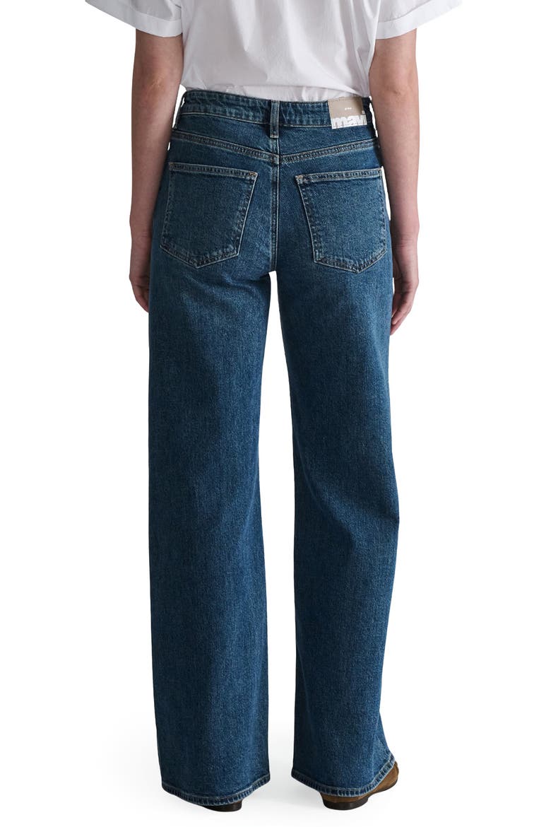 Florida High Waist Wide Leg Jeans, Alternate, color, DARK BRUSHED CLASSIC