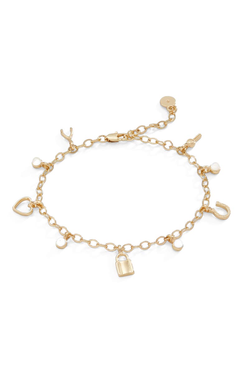 Alex and Ani Love And Luck Mini Multi Charm Bracelet, Main, color, 