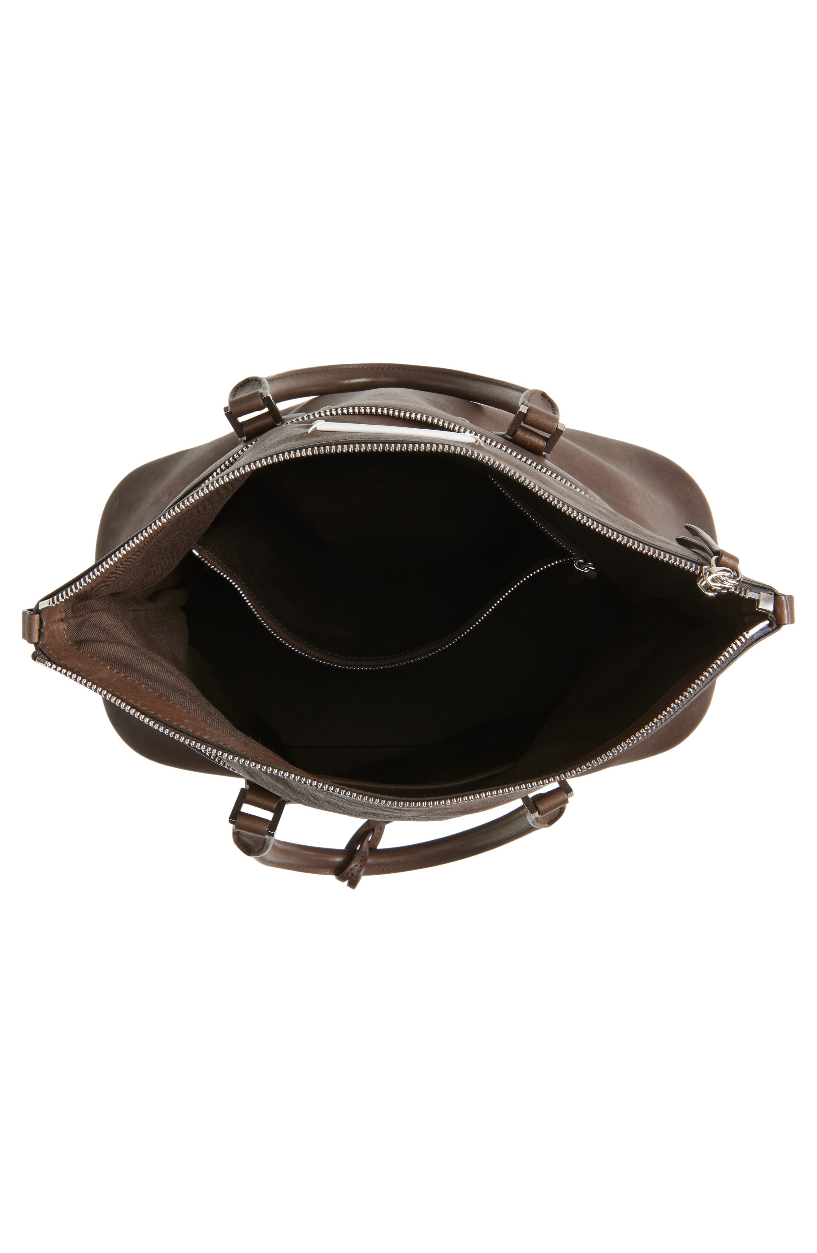 Maison Margiela Medium 5AC Loved To Death Leather Tote, Alternate, color, Ebene