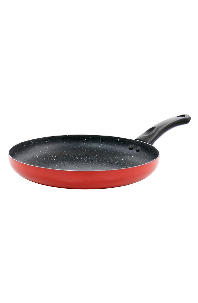 OSTER Luneta 11.5 Inch Aluminum Nonstick Frying Pan, Main, color, Red