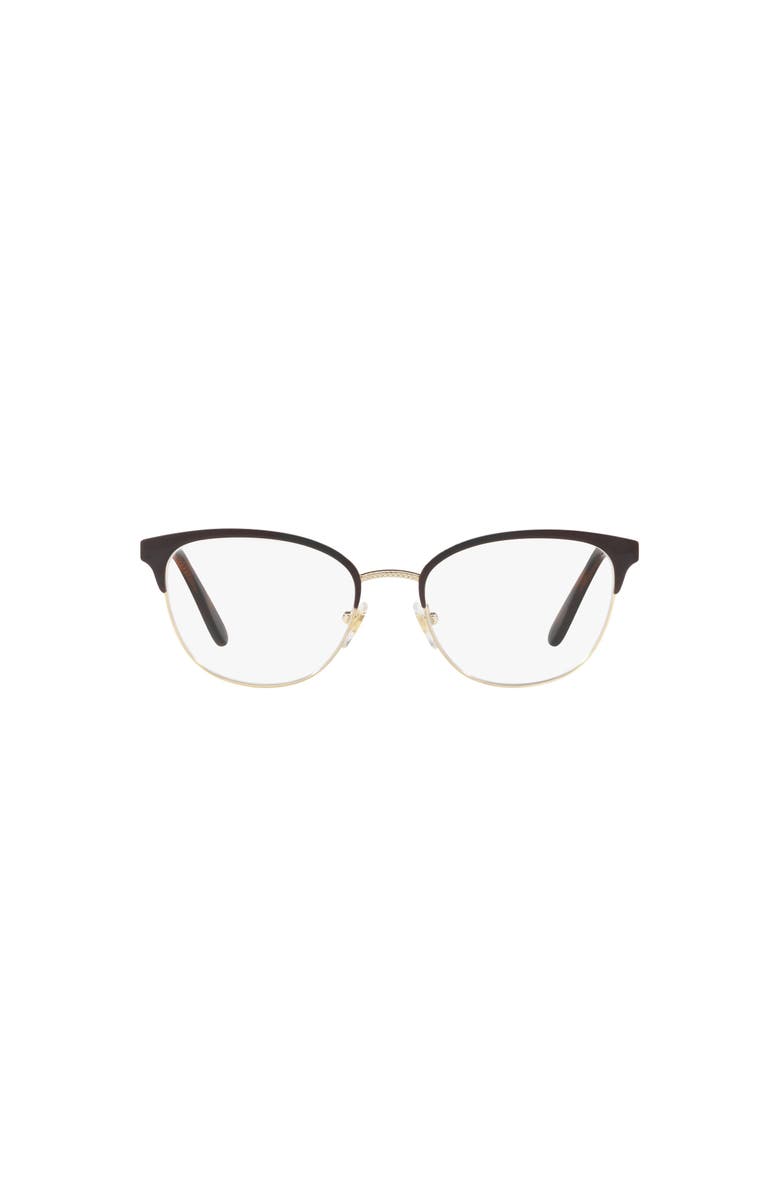 Vogue Eyewear 52mm Oval optical glasses, Alternate, color, Brown