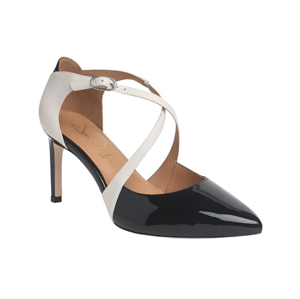 Joan Oloff Shoes Desire Pump, Alternate, color, Black/Off White