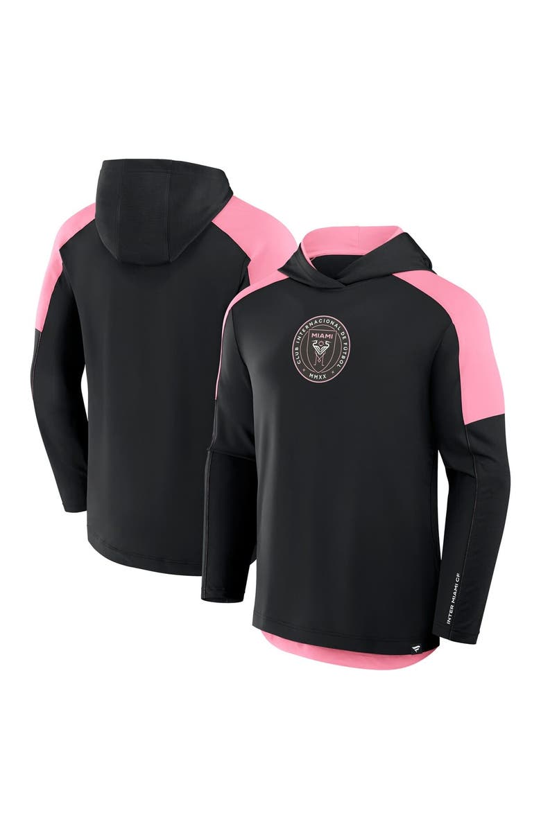 FANATICS Men's Fanatics Black Inter Miami CF Red Card Transitional Pullover Hoodie, Alternate, color,