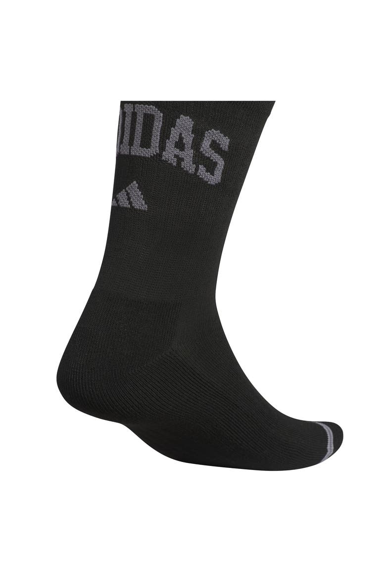 Foundation Sport 3-Pack Quarter Crew Socks, Alternate, color, BLACK/ WHITE/ COOL HEATHER
