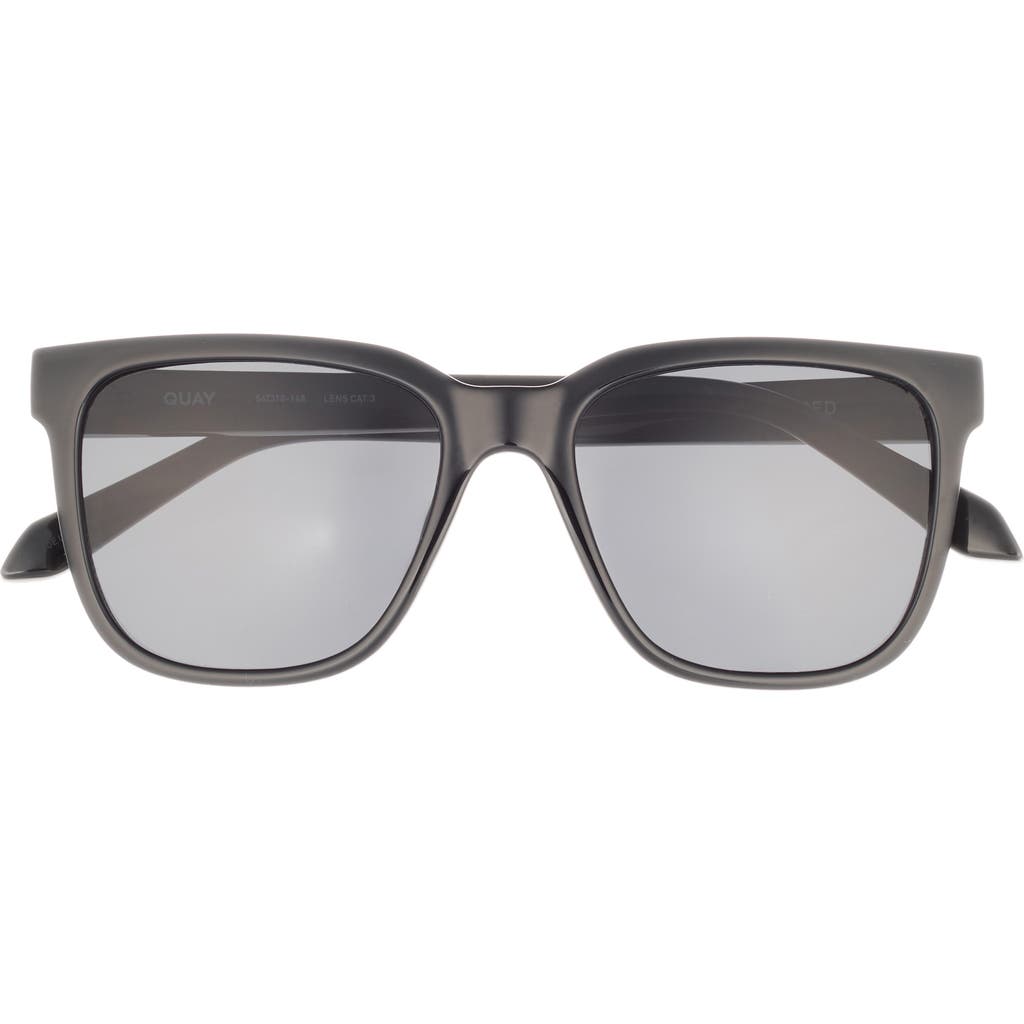 Quay 54mm Large Square Sunglasses In Blk/smk