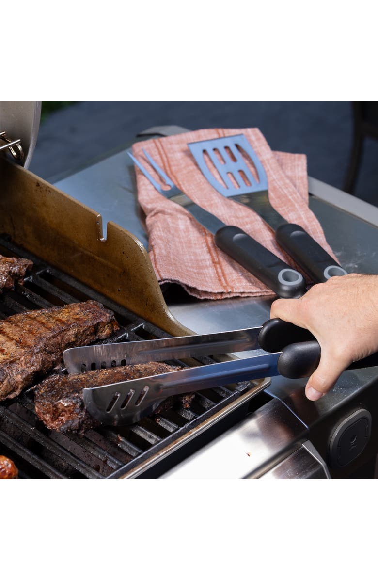 Maverick 3-Piece Grilling Tool Set, Alternate, color, Silver/Black