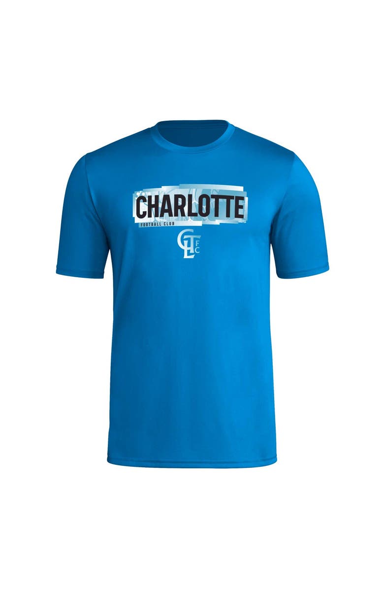 adidas Men's adidas Blue Charlotte FC Local Pop AEROREADY T-Shirt, Alternate, color, 