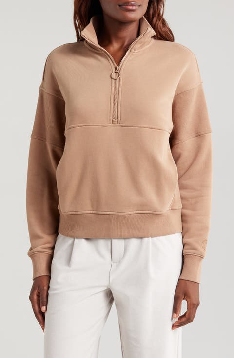 Sedona Cotton Blend Half-Zip Sweatshirt