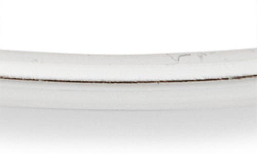 Argento Vivo Thin Rectangle Hoop Earrings In Silver