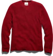 Billy Reid Martin Mini Waffle Crewneck Cotton & Cashmere Sweater