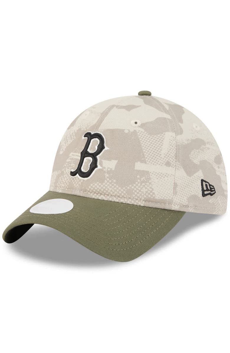 New Era Women's New Era Light Beige/Olive Boston Red Sox 2025 Armed Forces Day 9TWENTY Adjustable Hat, Alternate, color, Light Beige