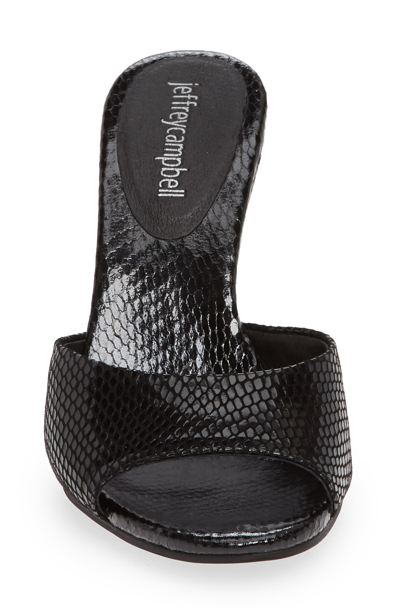 PG13 Slide Sandal, Alternate, color, BLACK SNAKE PRINT