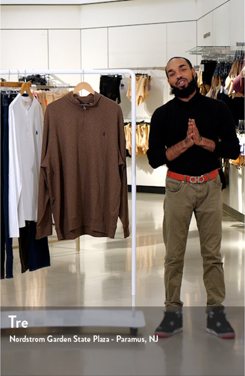 Double Knit Jersey Quarter Zip Pullover, sales video thumbnail