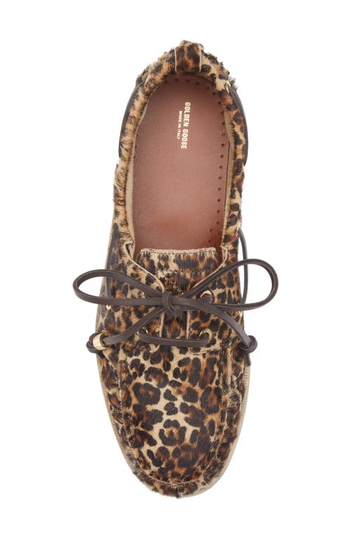Golden Goose Genuine Calf Hair Boat Shoe In Multi