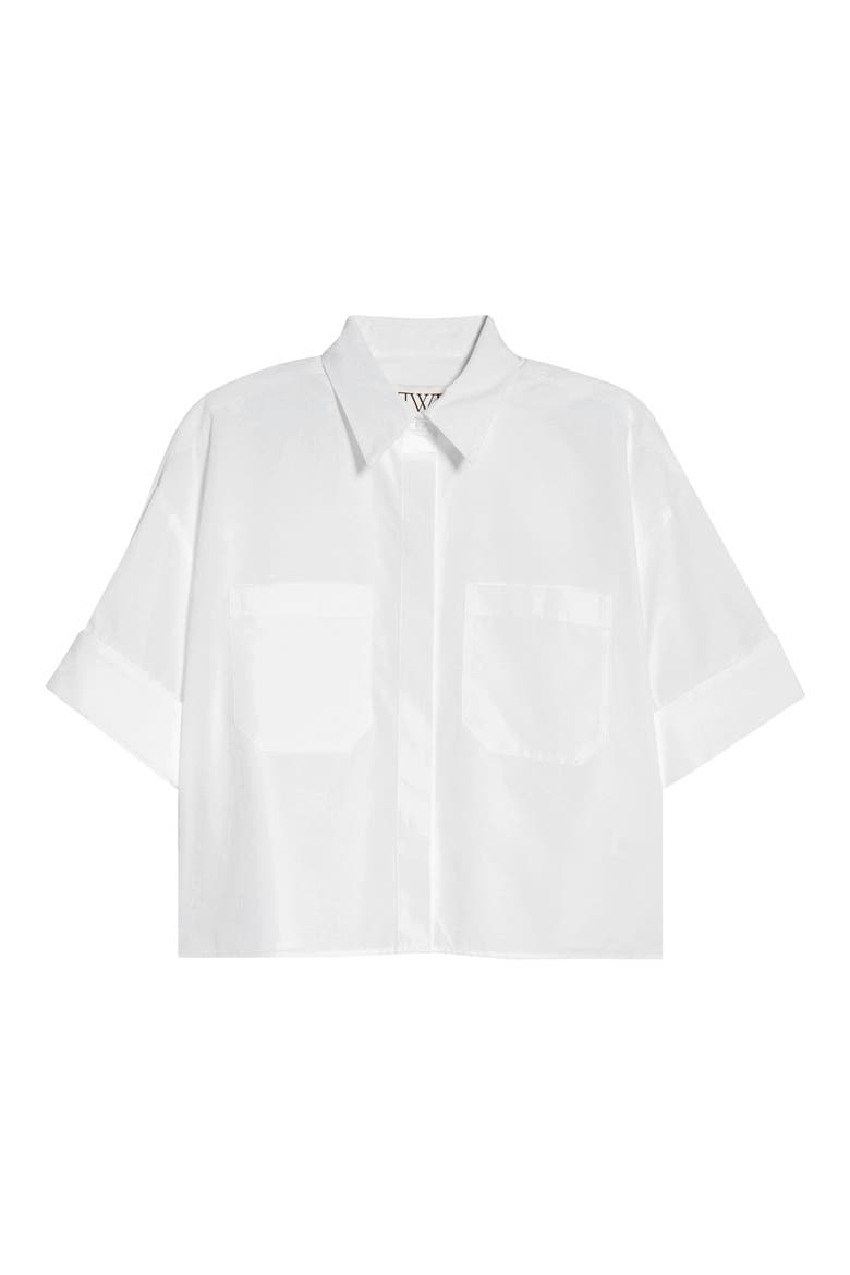 My Newest Mistake Button-Up Shirt, Alternate, color, WHITE