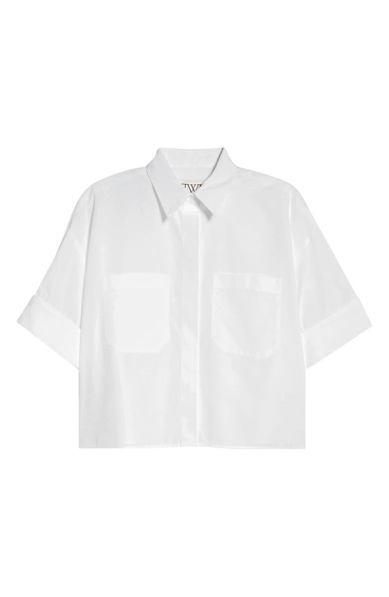TWP My Newest Mistake Button-Up Shirt, Main, color, White