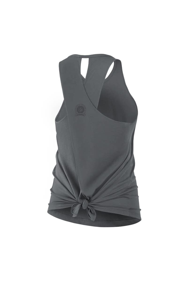 Nike Women's Nike Gray Las Vegas Raiders Glory Crisscross Performance Tank Top, Alternate, color, Charcoal