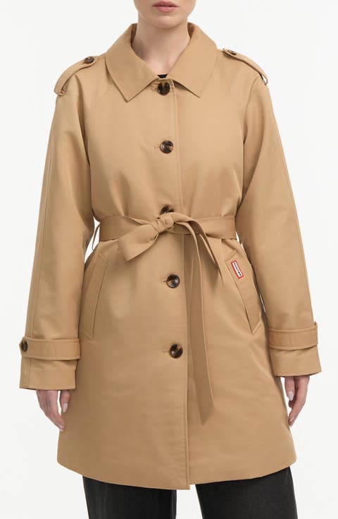 Stacy Water Resistant Gabardine Trench Coat
