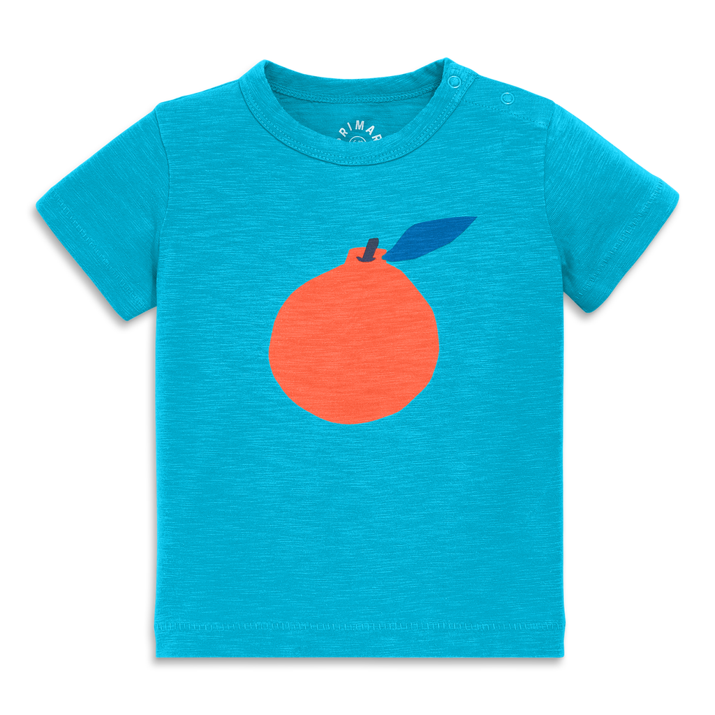 Shop Primary Baby Clementine Tee In Sea
