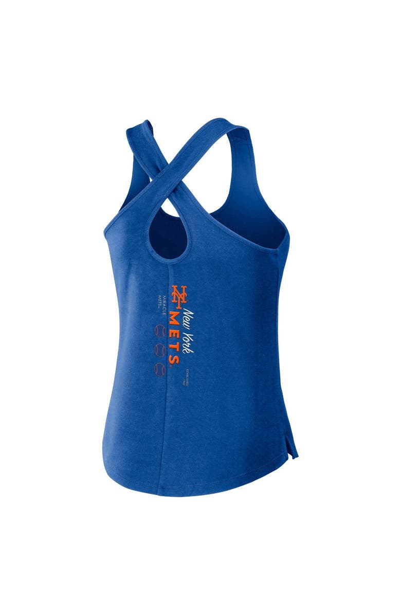 WEAR by Erin Andrews Women's WEAR by Erin Andrews Royal New York Mets Cross Back Tank Top, Alternate, color, 