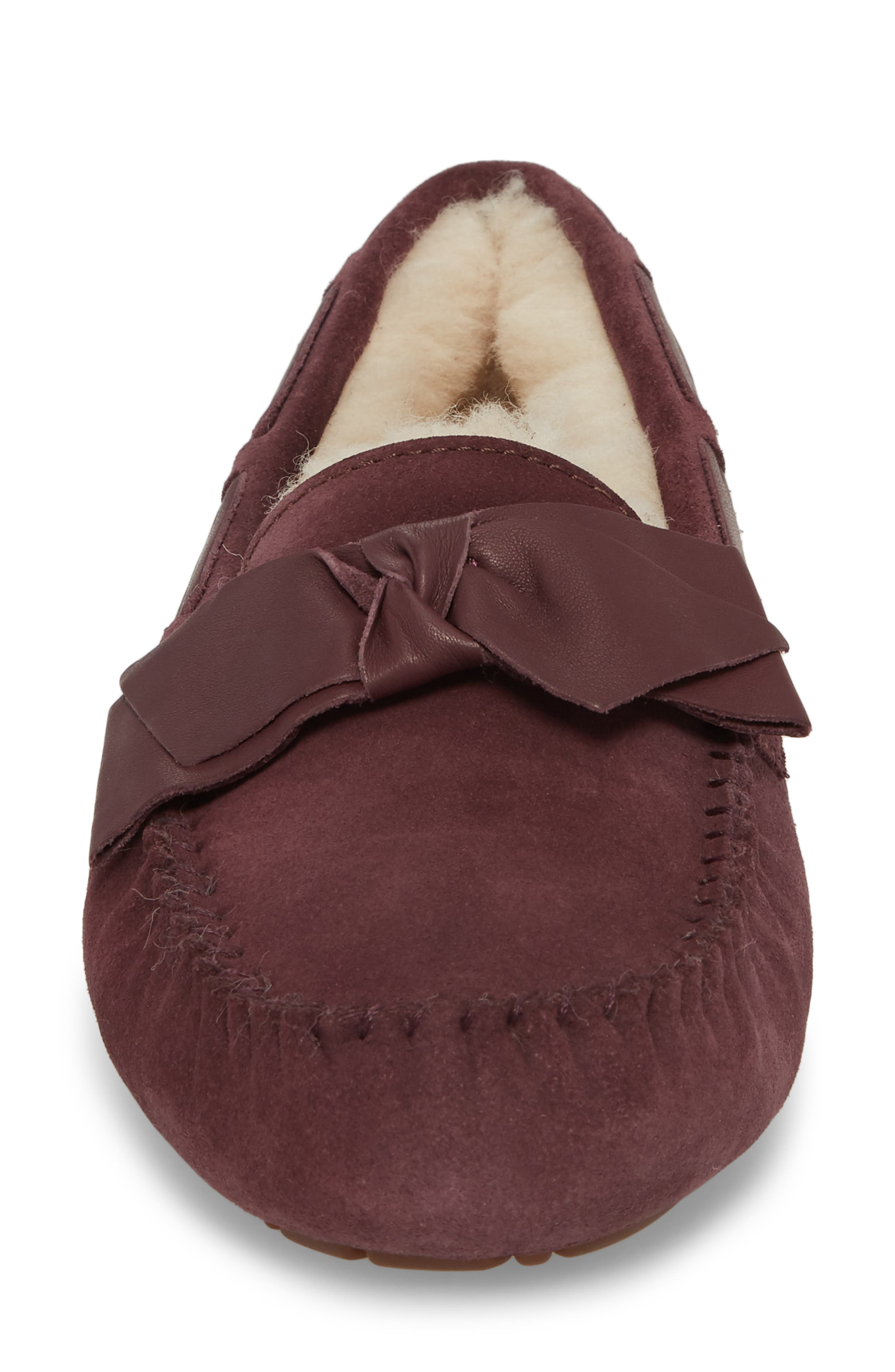 Dakota Bow Slipper, Alternate, color, PORT SUEDE