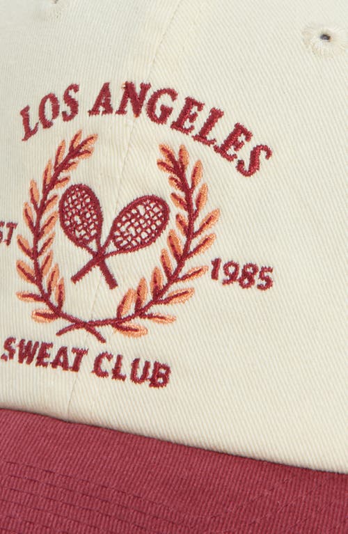 American Needle Sweat Club Cotton Baseball Cap In Red