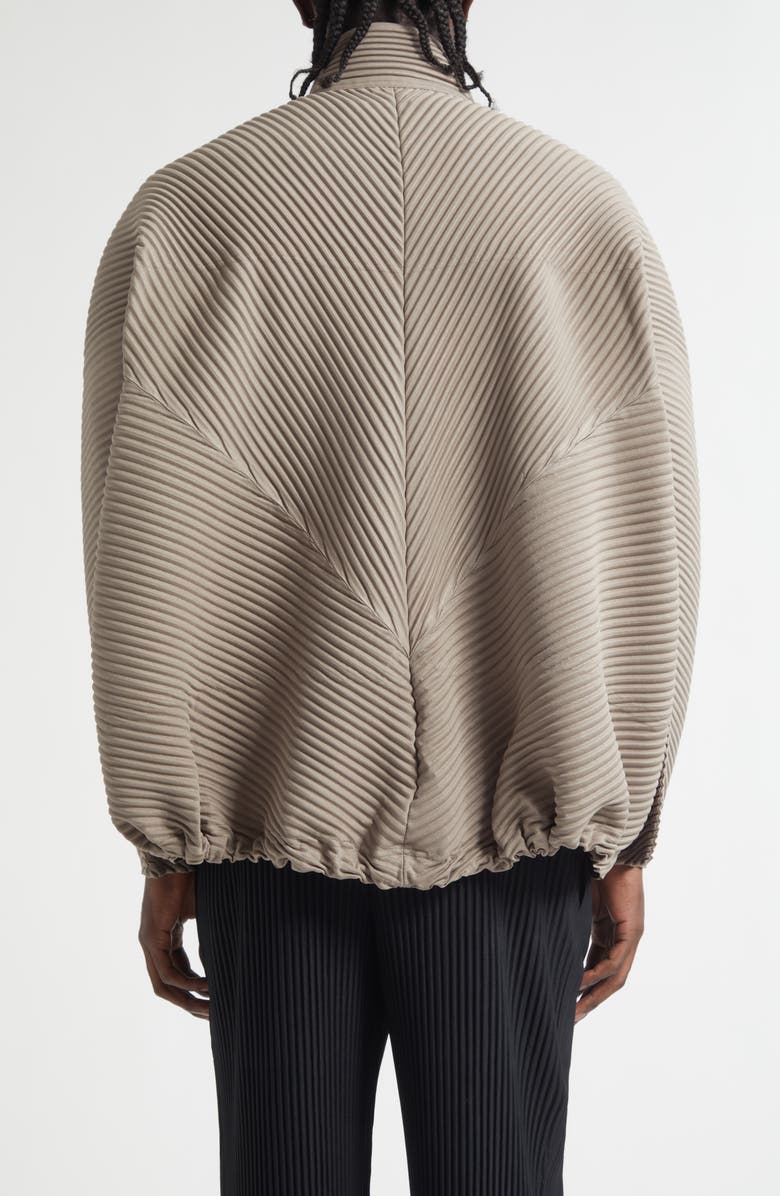Homme Plissé Issey Miyake Monthly Colors September Pleated Blouson Jacket, Alternate, color, Riverside Gray