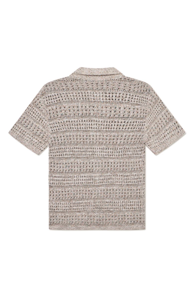 Les Deux Elvin Structured Knit Shirt, Alternate, color, Light Sand