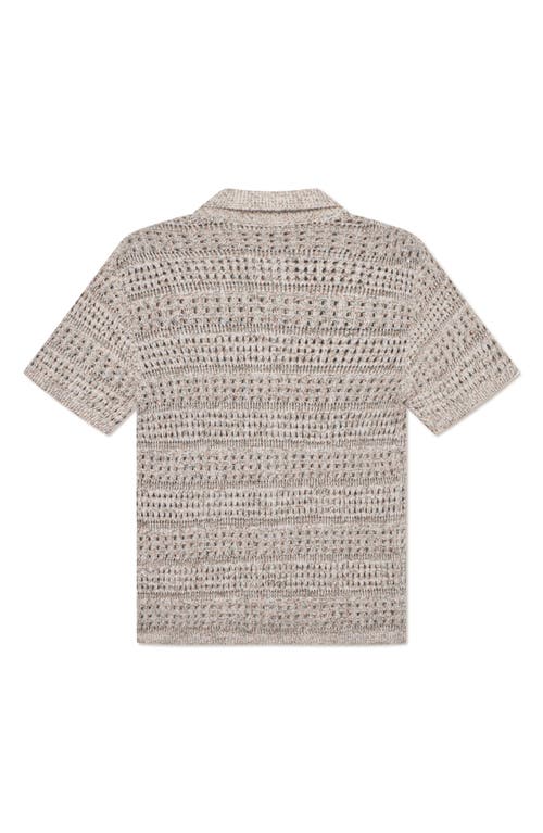 Les Deux Elvin Structure Knitted Shirt In Neutral