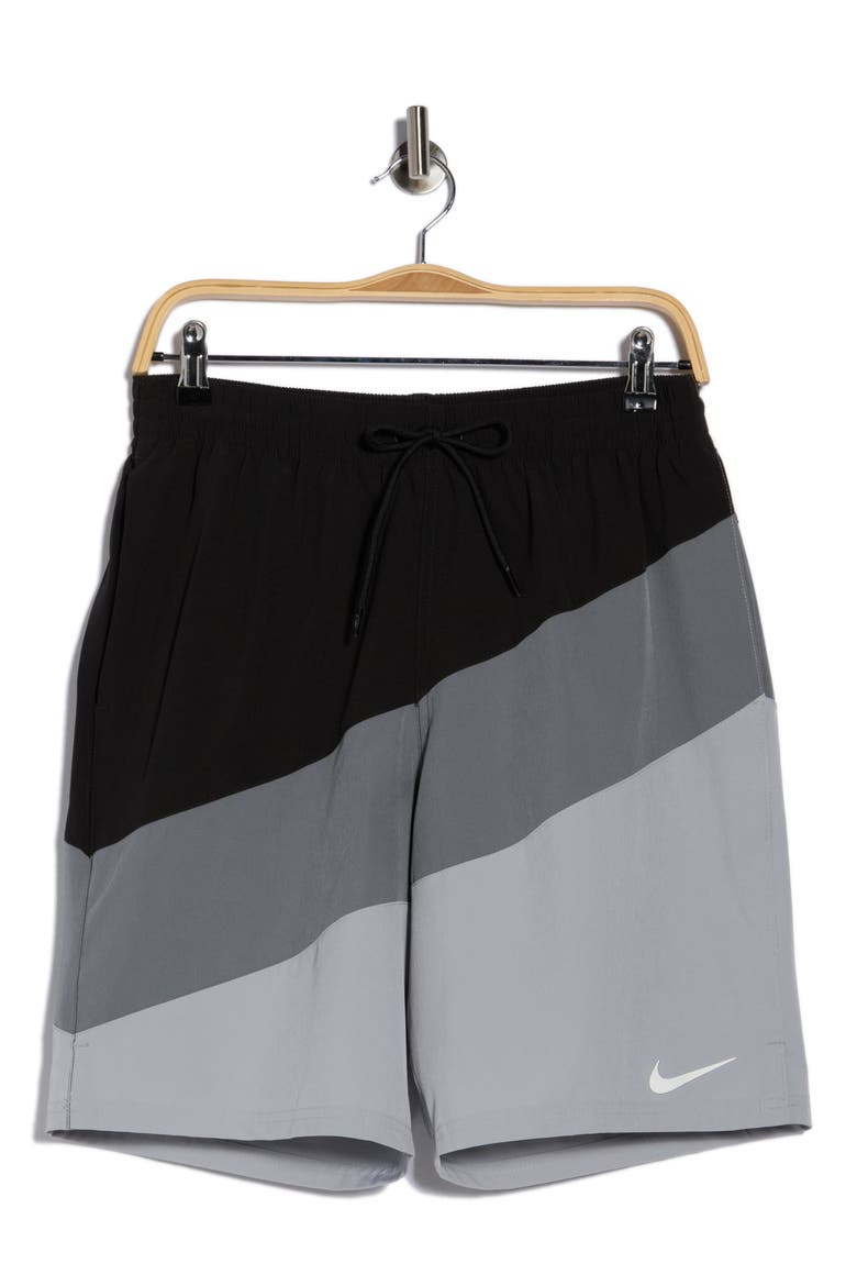 9-Inch Volley Swim Trunks, Alternate, color, COOL GREY