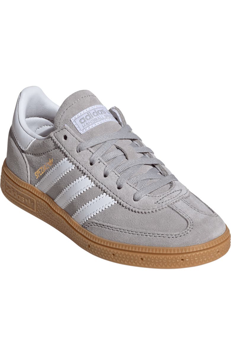 adidas Kids' Handball Spezial Sneaker, Main, color, Grey/ White/ Gum