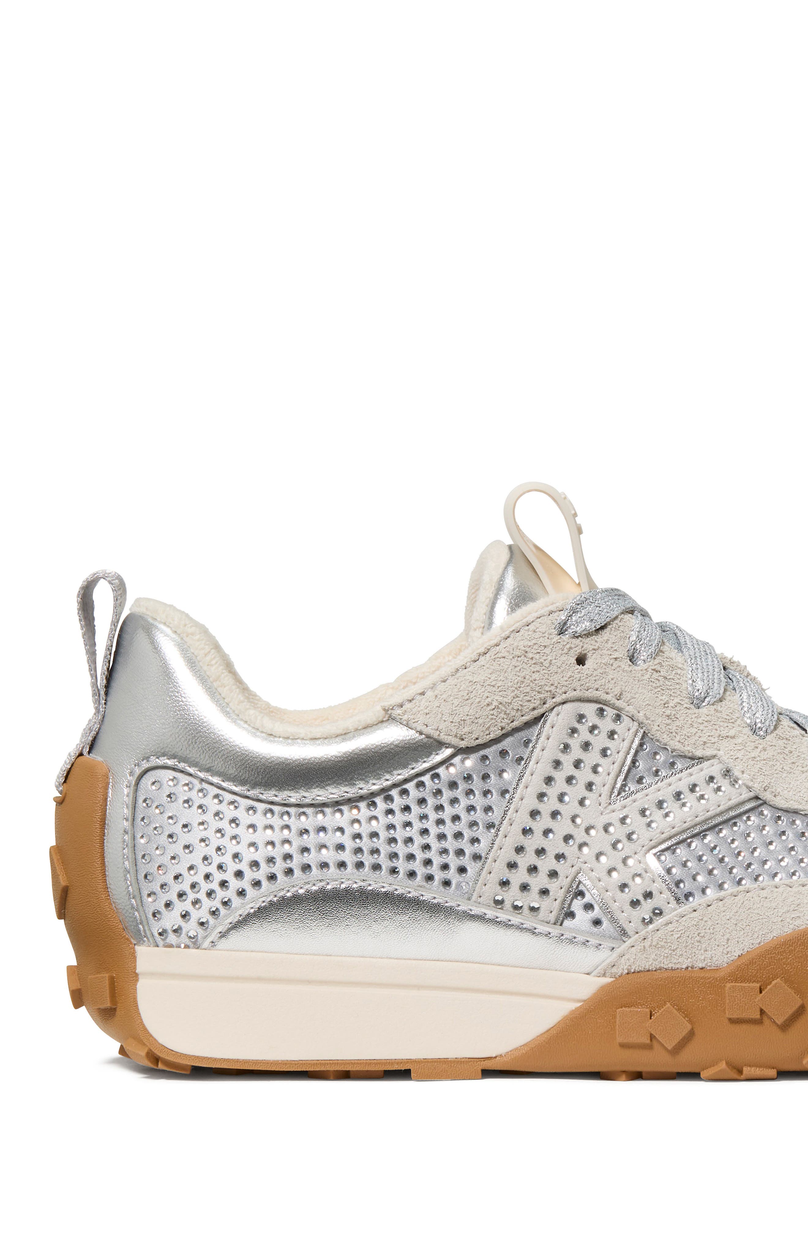 Kate Spade New York k as in kate sneaker, Alternate, color, Silver