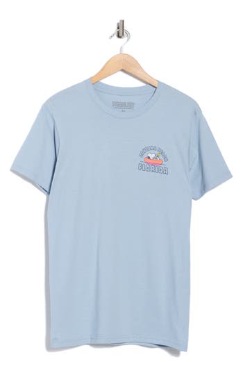The Forecast Agency Peanuts® Daytona Beach Florida Cotton Graphic T-shirt In Blue