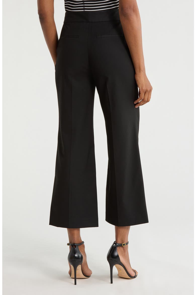 Dylan High Waist Ankle Wide Leg Pants, Alternate, color, BLACK