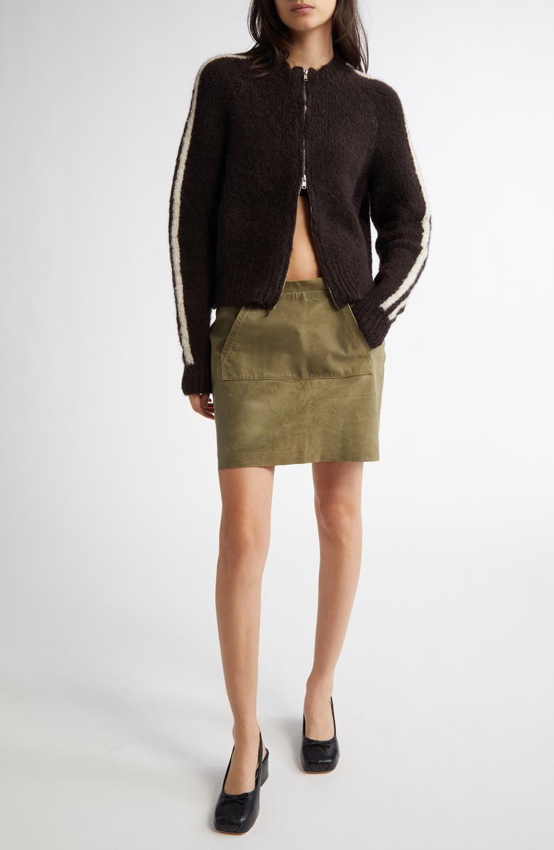 Paloma Wool Grand Slam Side Stripe Zip Cardigan, Alternate, color, 