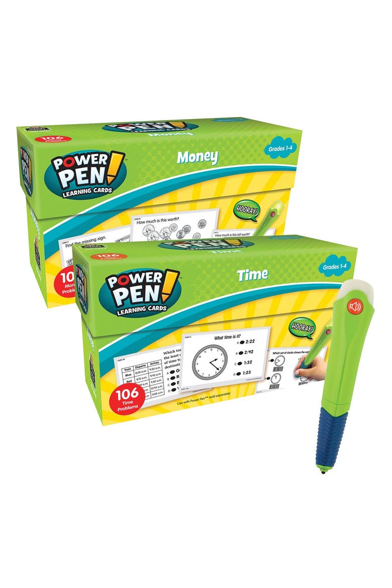 Power Pen Learning Math Quiz Cards - Money, Time, & Talking Power Pen, Main, color, Multicolor