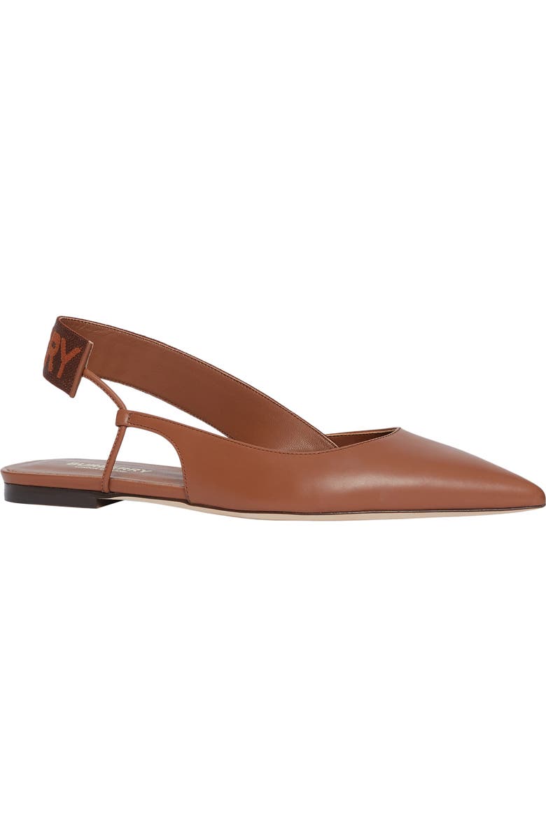 Burberry Maria Asymmetrical Slingback Flat, Main, color,