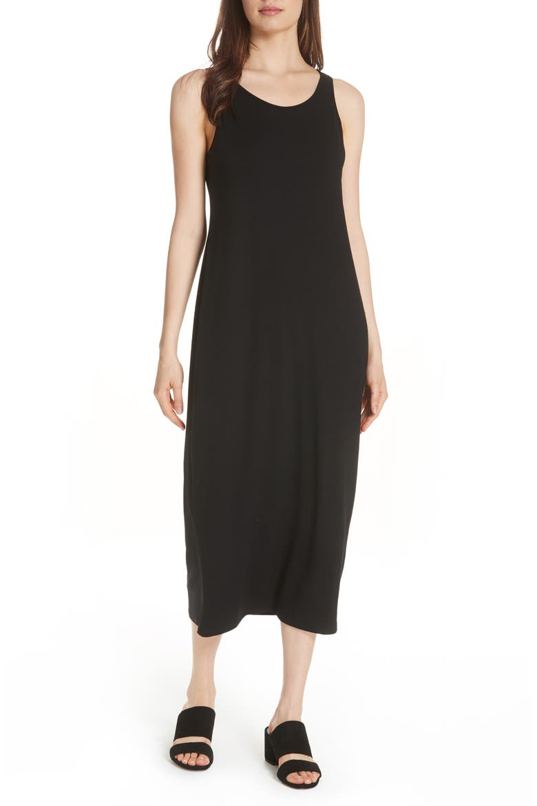 Midi Tank Dress, Main, color, BLACK